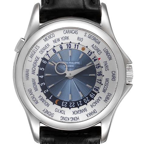 patek philippe world timer platinum|Patek Philippe world time price.